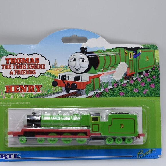 Henry 3 Green Engine Diecast ERTL Thomas the Tank Engine & Friends Train 1993 - Picture 2 of 14
